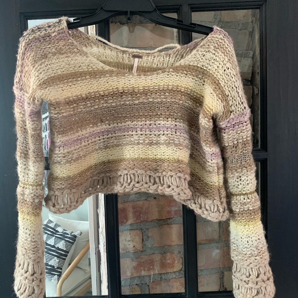 Free people cropped sweater